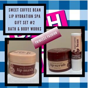 NEW: Sweet Coffee Bean Lip Care Set Bath & Body Works Bundle #2